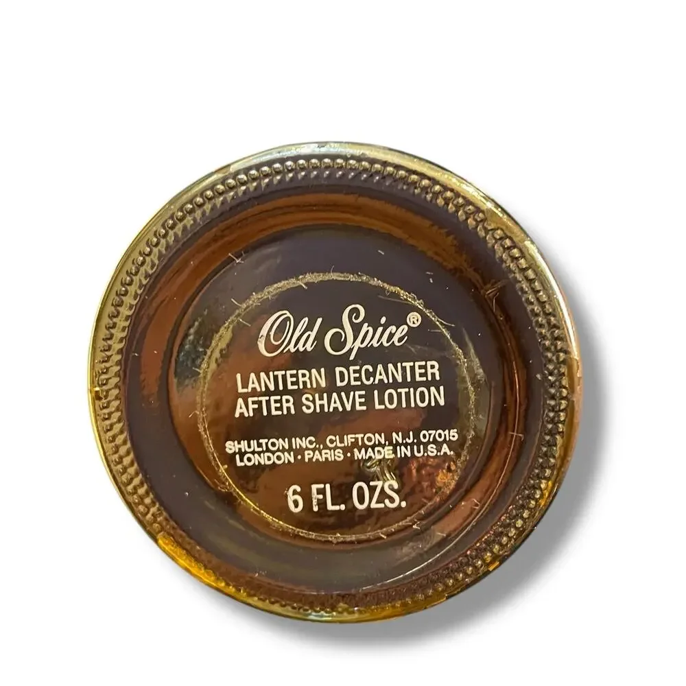 Old Spice Lantern Decanter After Shave Lotion 6 oz Ship Bottle Made in USA VTG